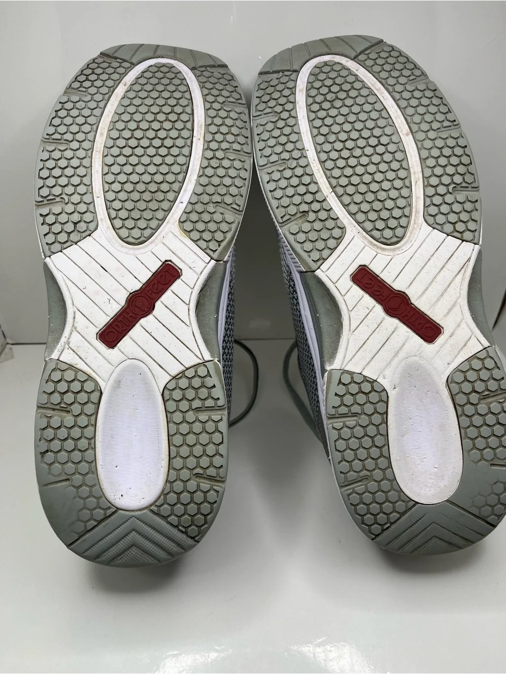 Orthofeet Edgewater 618 Grey Mesh Athletic Comfort Walking Sneakers Mens 12 D